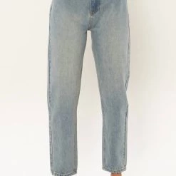 Amuse Society women Stella Woven Denim Pant in Indigo Wash