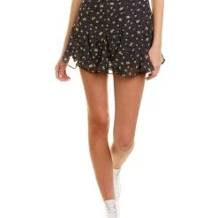 women Dress Forum Dot & Floral Flared Mini Skirt