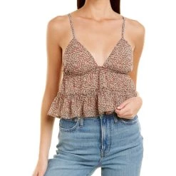 women Dress Forum Vintage Ditsy Tiered Top