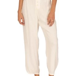 Amuse Society Billie Womens Polka Dot Ruffled Paperbag Pants