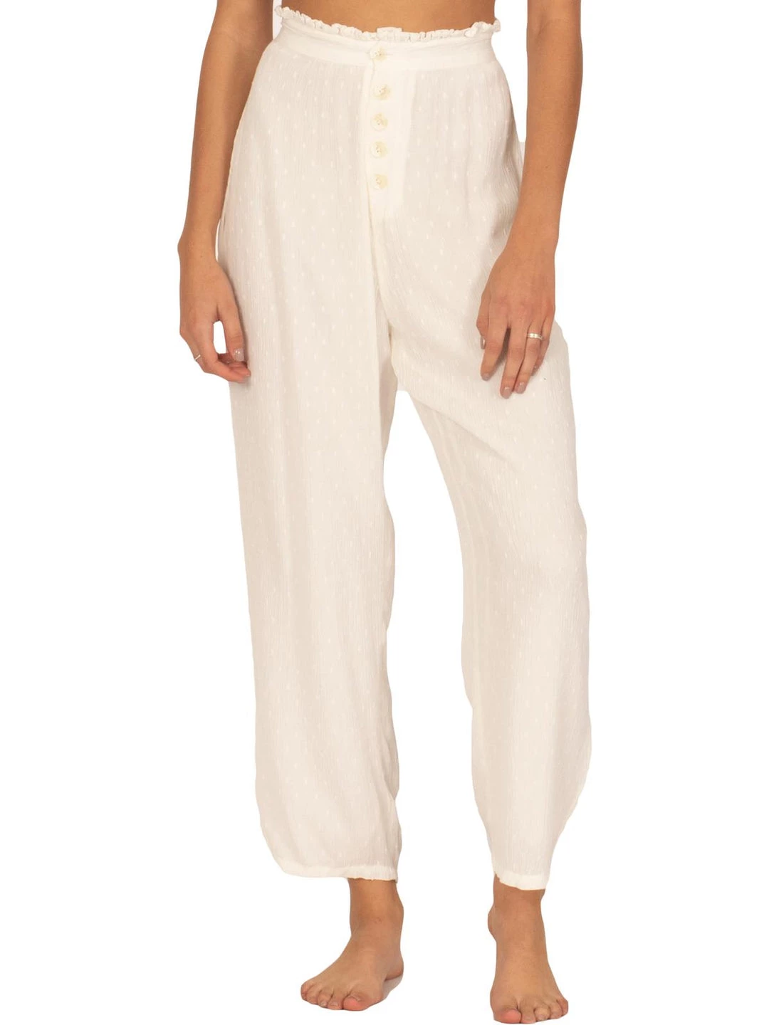 Amuse Society Billie Womens Polka Dot Ruffled Paperbag Pants 3 Amuse Society Billie Womens Polka Dot Ruffled Paperbag Pants