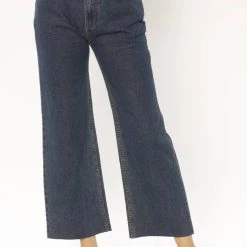 Amuse Society women Gabi Crop Flare Jeans in Vintage Indigo