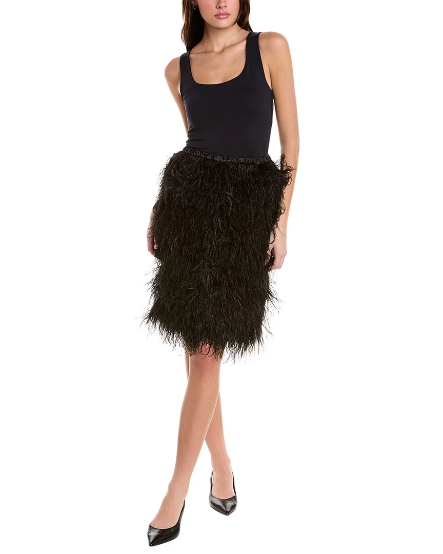 women Cynthia Rowley Feather Silk Skirt 3 women Cynthia Rowley Feather Silk Skirt