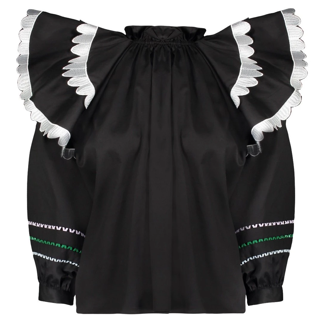 Cynthia Rowley women Elia Scallop Embroidered Top 3 Cynthia Rowley women Elia Scallop Embroidered Top