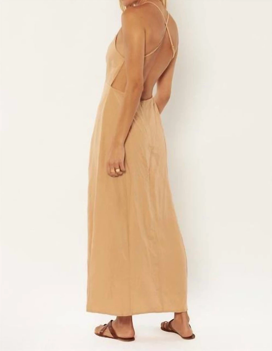 Amuse Society women Sahara Woven Maxi Dress in Smoke 4 Amuse Society women Sahara Woven Maxi Dress in Smoke - Image 2