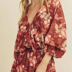 Dress Forum women Floral Print Ruffle Front Dress in Brick Multi -Dress Forum Sales 6b23897e725c471abcd42b5e8990b1f5 4ca25c59 3788 474c a646 080735e2d731 1080x