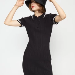 Cynthia Rowley women Aqua Rib Knit Mini Dress