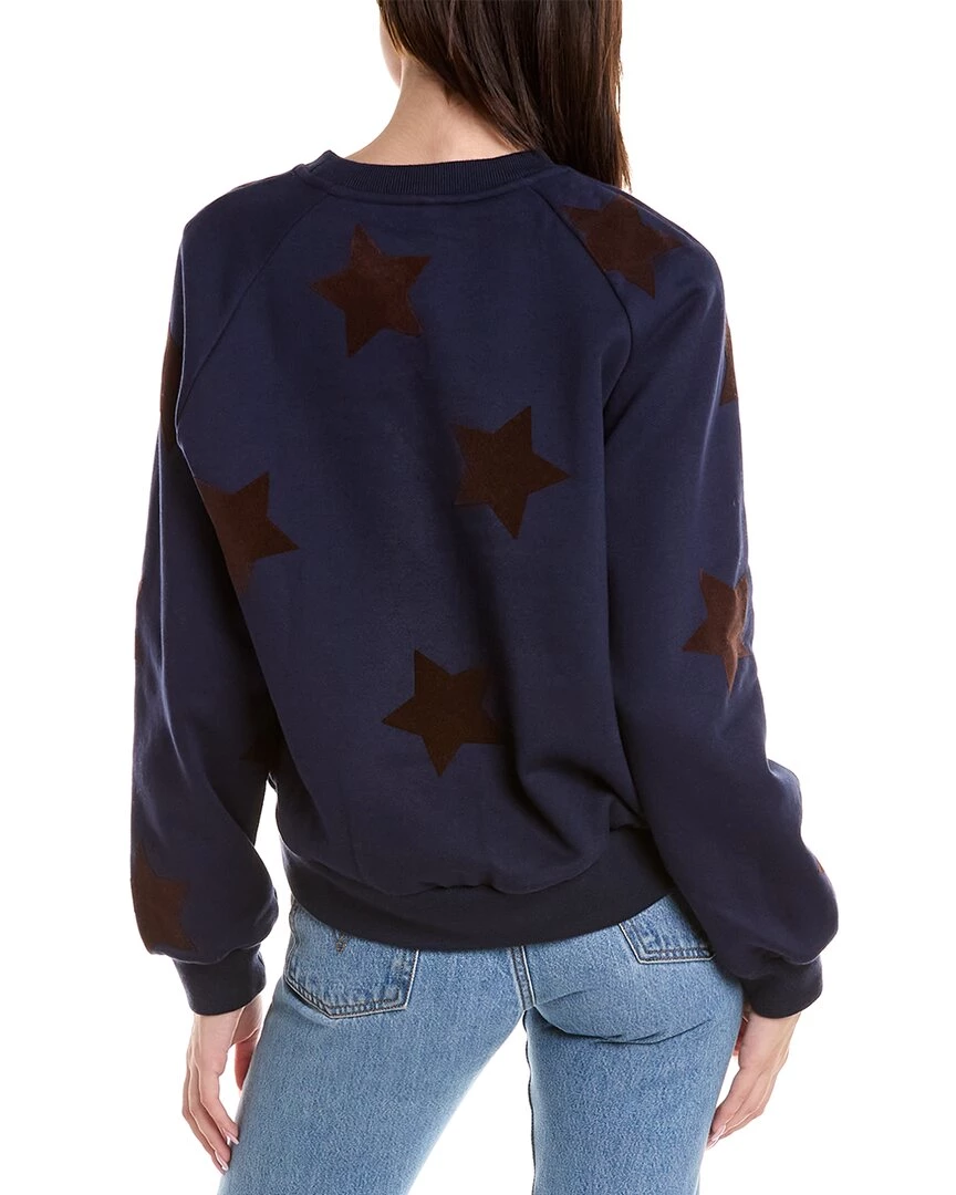 women Cynthia Rowley Lucky Stars Flocked Sweatshirt 4 women Cynthia Rowley Lucky Stars Flocked Sweatshirt - Image 2