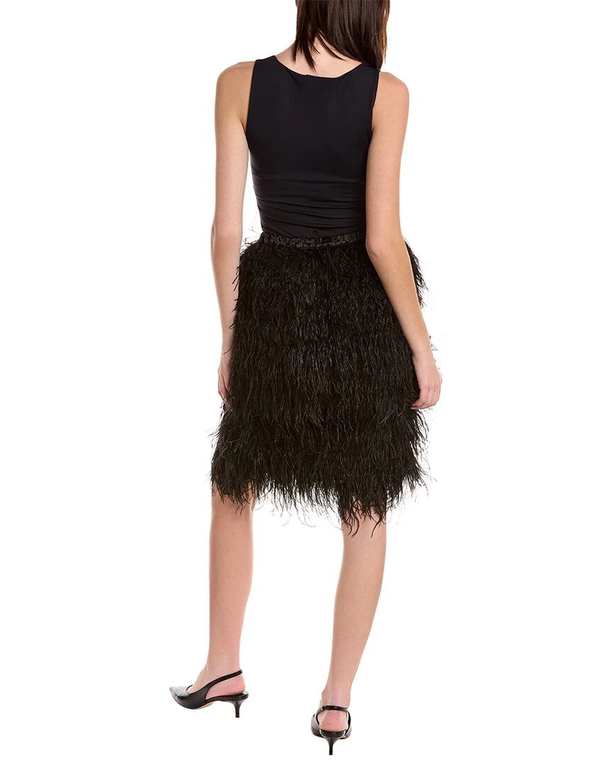 women Cynthia Rowley Feather Silk Skirt 4 women Cynthia Rowley Feather Silk Skirt - Image 2