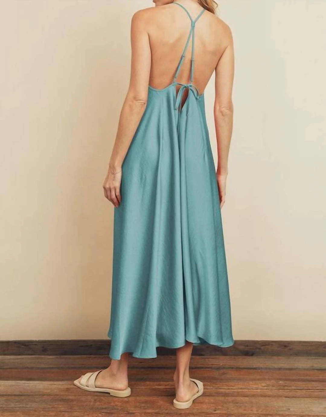 Dress Forum women Caitlyn Flare Maxi Dress in Caribbean 5 Dress Forum women Caitlyn Flare Maxi Dress in Caribbean - Image 3