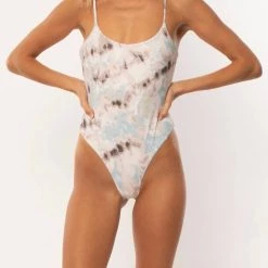 Amuse Society women Tied Up Sweet Escape One Piece in Dusty Lilac