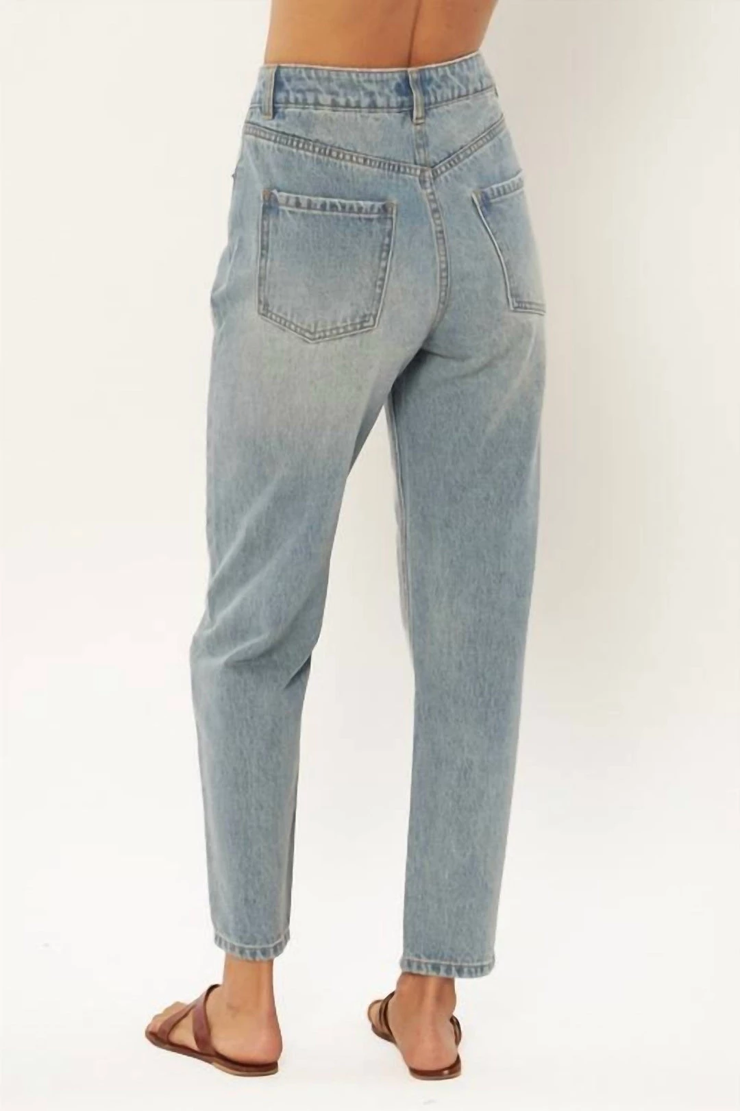 Amuse Society women Stella Woven Denim Pant in Indigo Wash 4 Amuse Society women Stella Woven Denim Pant in Indigo Wash - Image 2